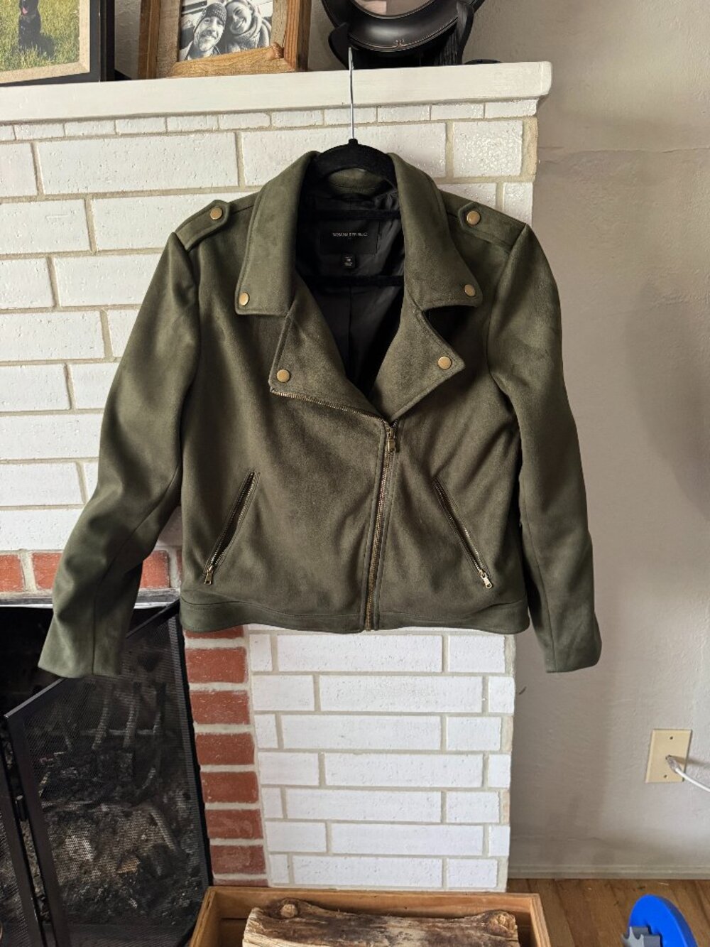 Banana Republic Olive Green Moto Jacket - PM